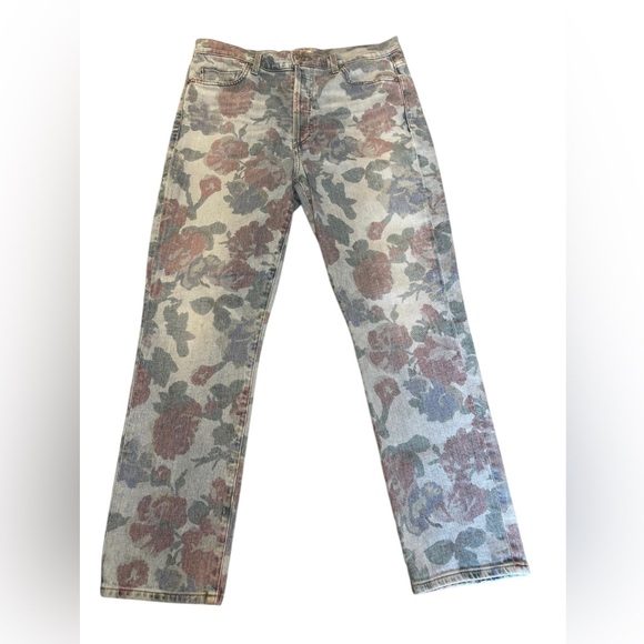 Citizens of Humanity Premium Vintage Olivia Crop High Rise Slim Floral Size 30 - Picture 1 of 16